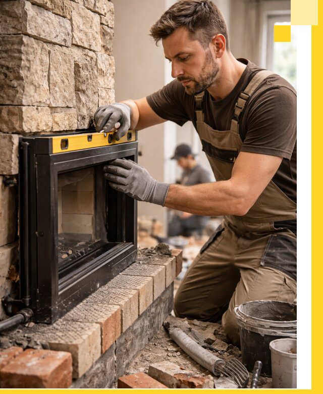 Дровяные камины под ключ в Междуреченске: монтаж, обустройство