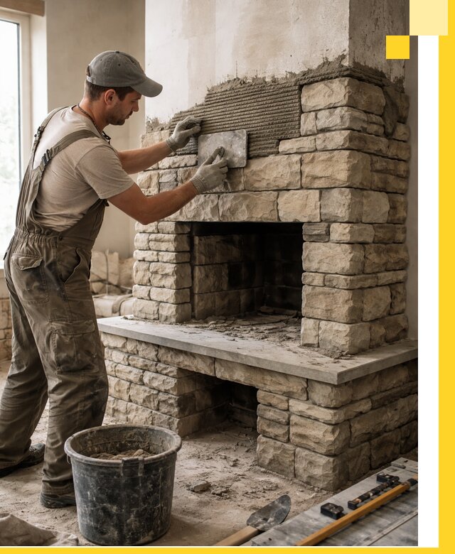 Строительство каминов под ключ в Междуреченске от проектирования до монтажа