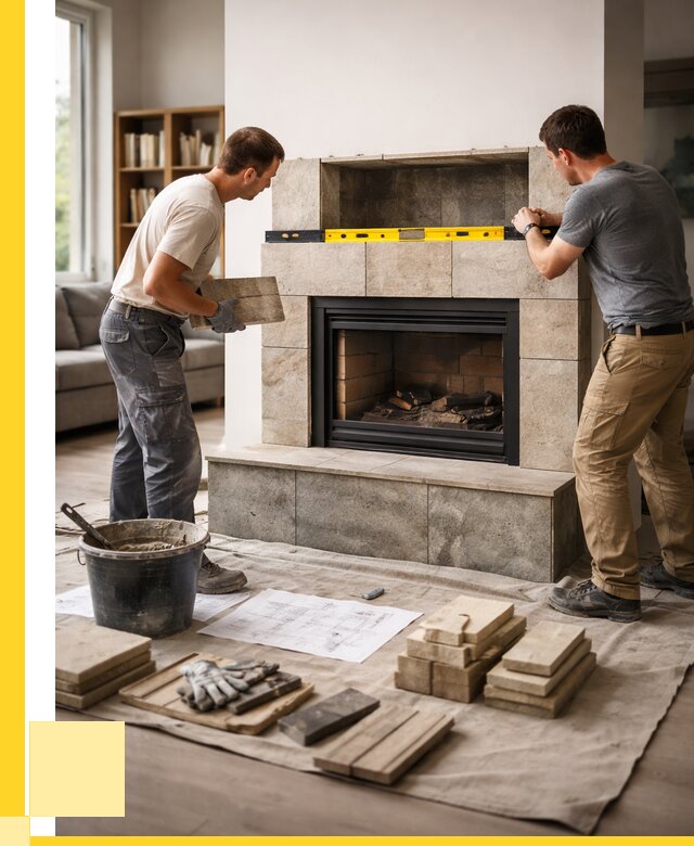 Монтаж каминов и установка в Междуреченске от 45473 р. | ЭриданМжд