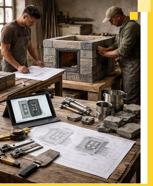 Разработка проектов печей с согласованием и монтажом в Междуреченске