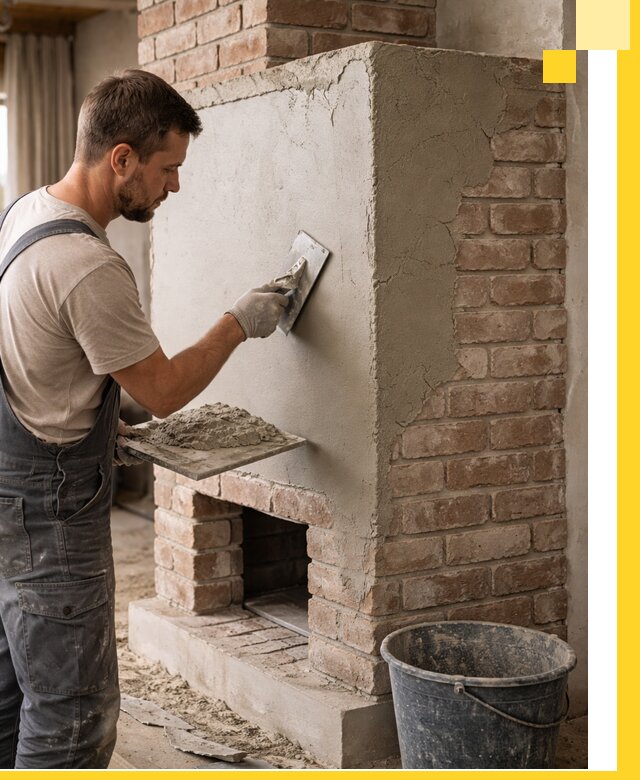 Отделка печей и облицовка каминов в Междуреченске под ключ