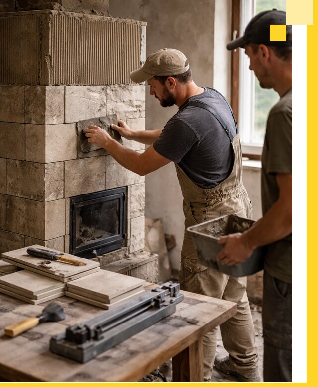 Профессиональная облицовка печей в Междуреченске: керамика и камень