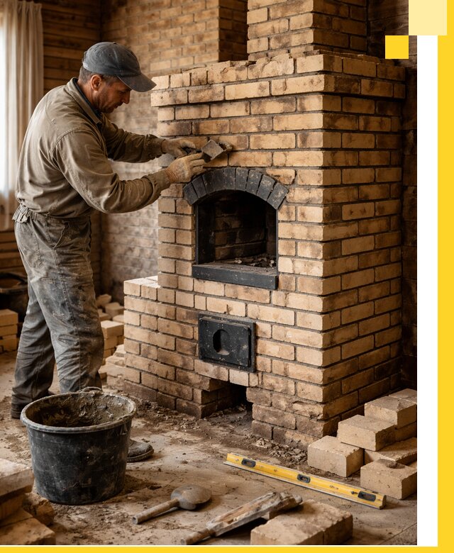 Кирпичные печи под ключ в Междуреченске: проектирование и кладка