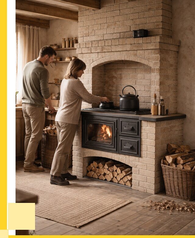 Печи с плитой в Междуреченске от 45473 р. | ЭриданМжд — кирпичная печь