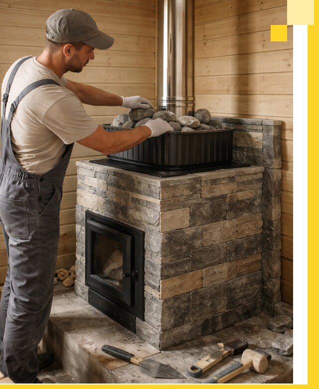 Печи для парной в Междуреченске, производство, монтаж и обслуживание