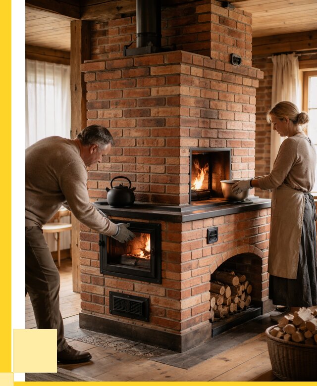 Печи для загородного дома под ключ в Междуреченске от 80840 р. | ЭриданМжд