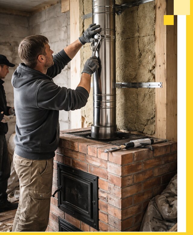 Изготовление и монтаж печей и дымоходов под ключ в Междуреченске