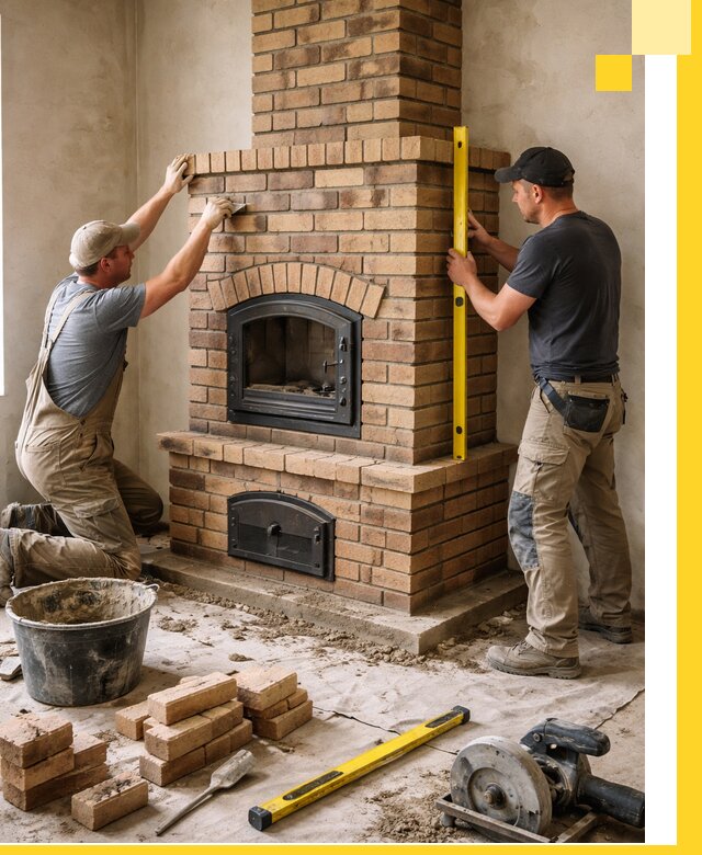 Продажа и установка печей и каминов для дома под ключ в Междуреченске