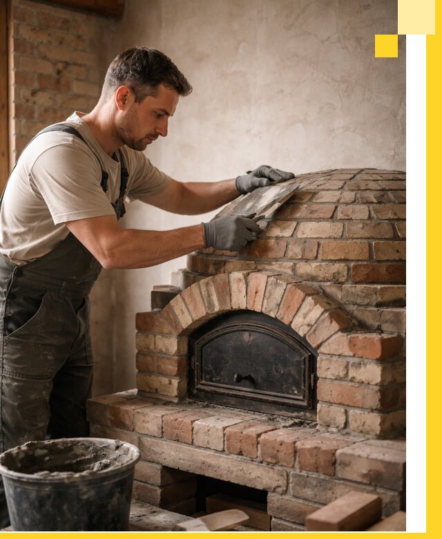 Изготовление и монтаж помпейских печей на заказ в Междуреченске