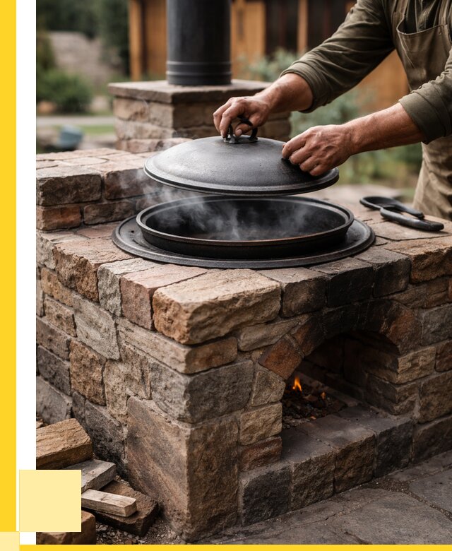 Печи для казана в Междуреченске по цене от 18189 р. | ЭриданМжд