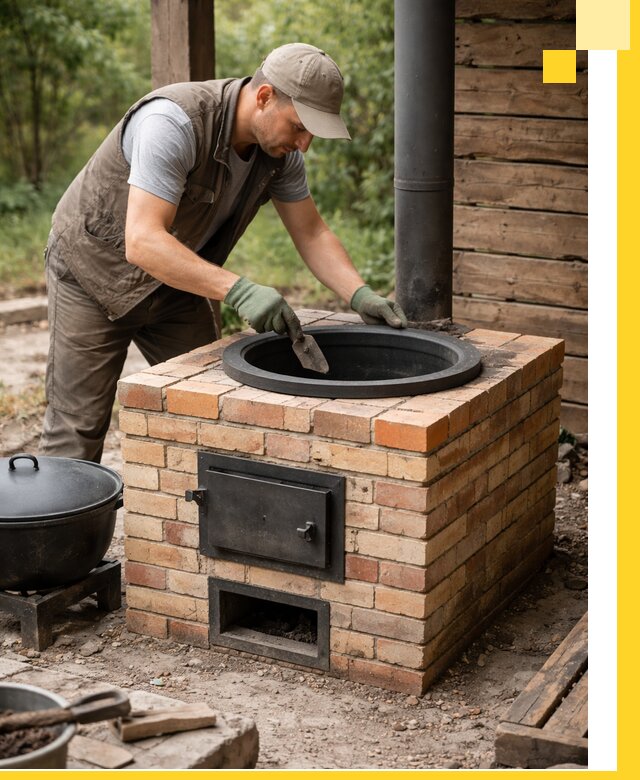 Изготовление и установка печей для казана в Междуреченске под ключ