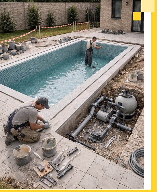 Строительство бассейнов под ключ в Междуреченске: проекты и монтаж