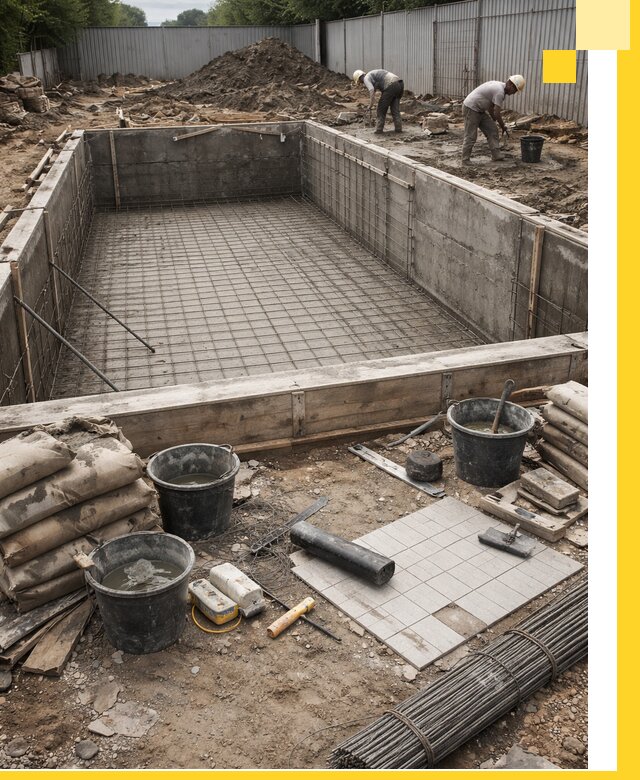 Строительство бассейнов под ключ в Междуреченске, дизайн и монтаж