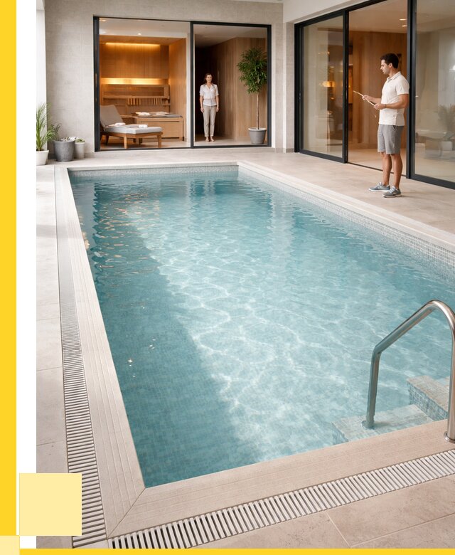 Отделка бассейна пленкой ПВХ в Междуреченске от 3537 р. - ЭриданМжд