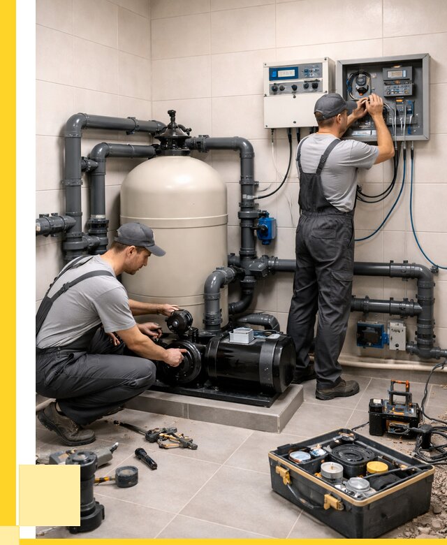 Монтаж оборудования для бассейнов в Междуреченске от 40420 р. | ЭриданМжд