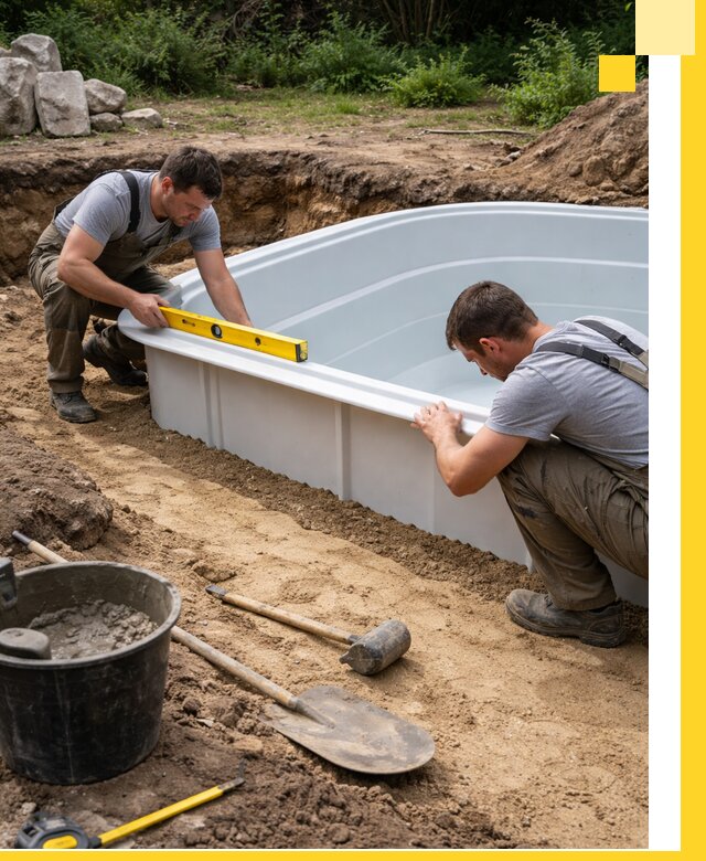 Производство и установка пластиковых бассейнов в Междуреченске под ключ
