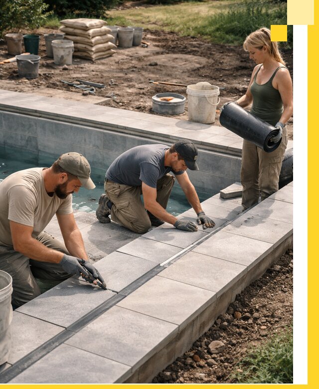 Строительство и монтаж уличных бассейнов под ключ в Междуреченске