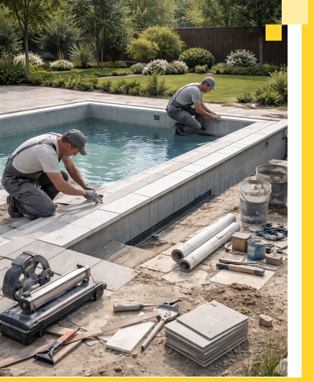 Строительство открытых бассейнов под ключ в Междуреченске профессионально