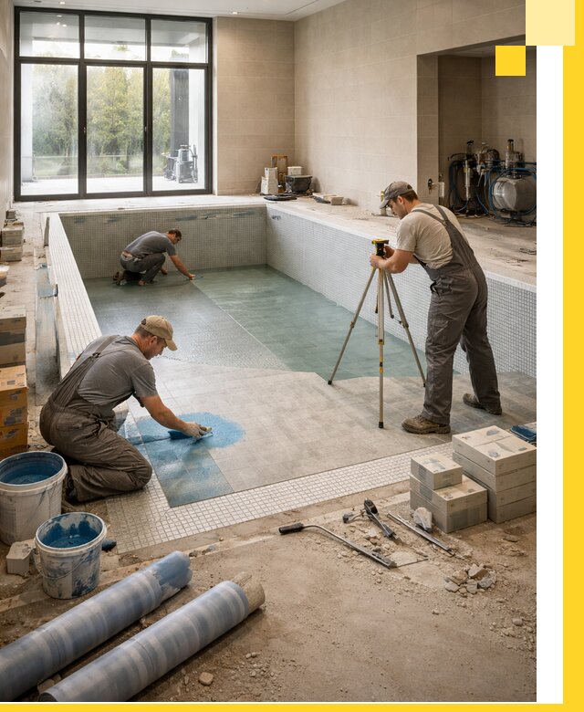 Проект и строительство закрытых бассейнов в Междуреченске под ключ