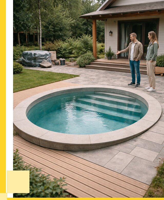 Бассейн на даче под ключ в Междуреченске от 202100 р., ЭриданМжд