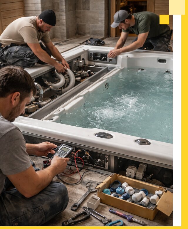 Гидромассажные бассейны под ключ в Междуреченске, дизайн и монтаж