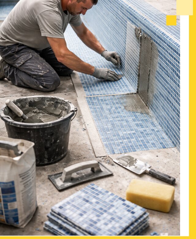 Укладка и ремонт мозаики для бассейнов под ключ в Междуреченске