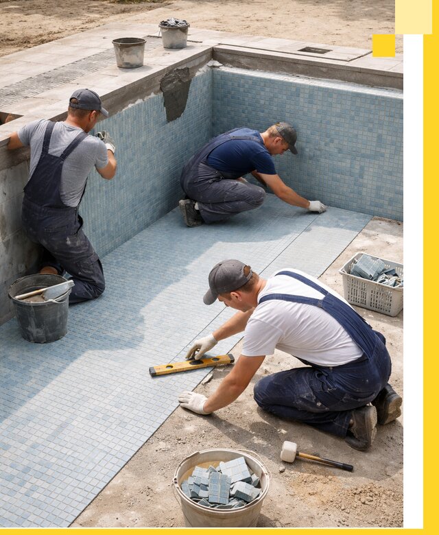 Укладка и установка плитки для бассейнов под ключ в Междуреченске