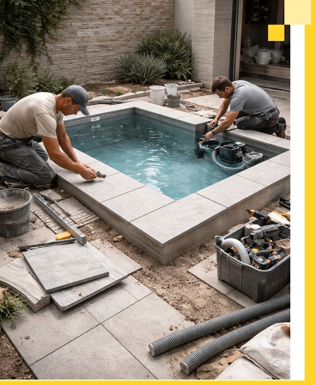 Мини бассейны под ключ в Междуреченске, дизайн и установка