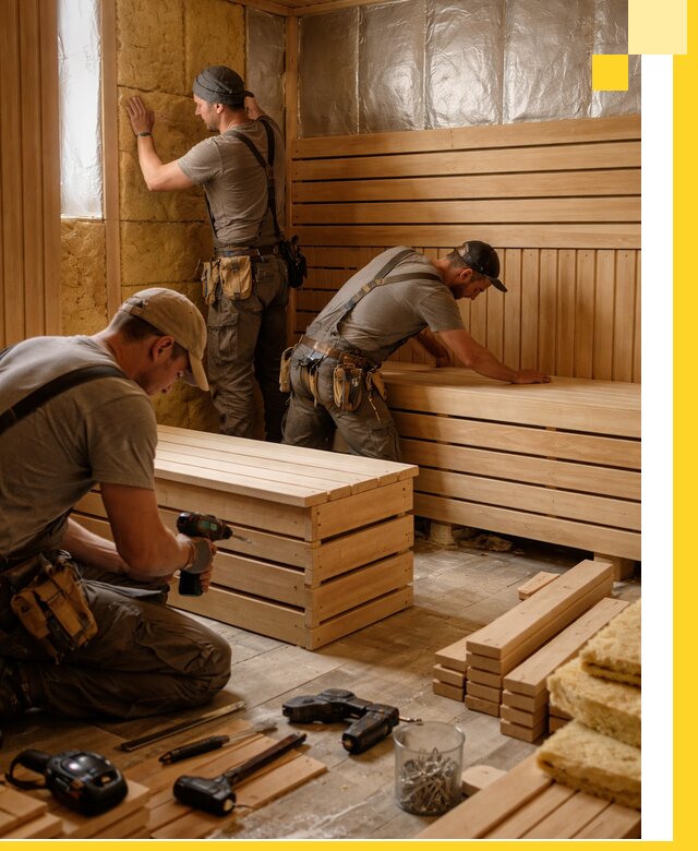 Профессиональное строительство саун под ключ в Междуреченске