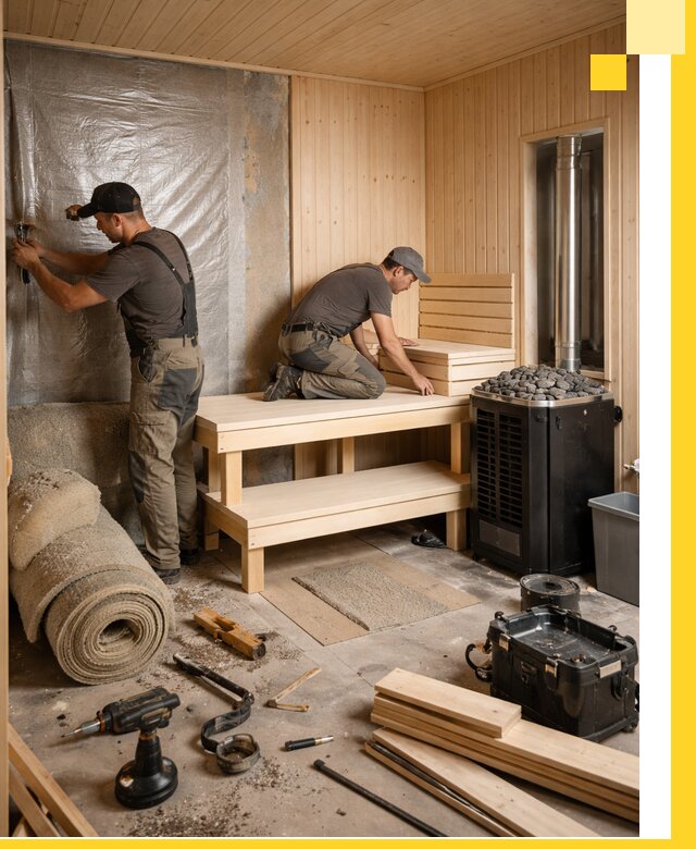 Проекты саун под ключ в Междуреченске дизайн и строительство