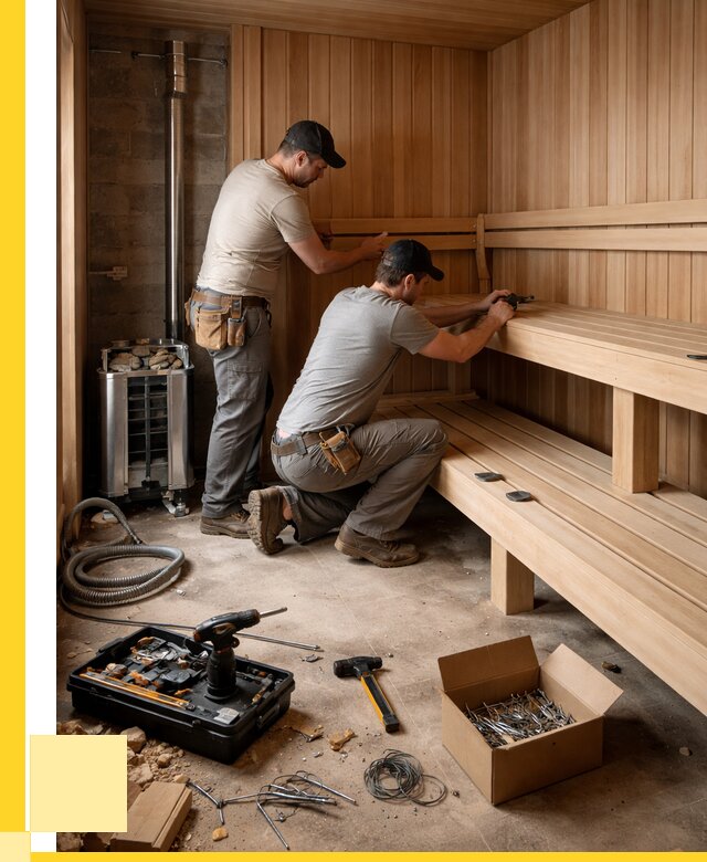 Монтаж саун под ключ в Междуреченске от 121260 р. | ЭриданМжд
