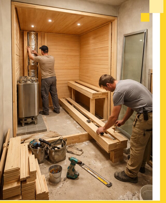 Проектирование и установка домашних саун под ключ в Междуреченске