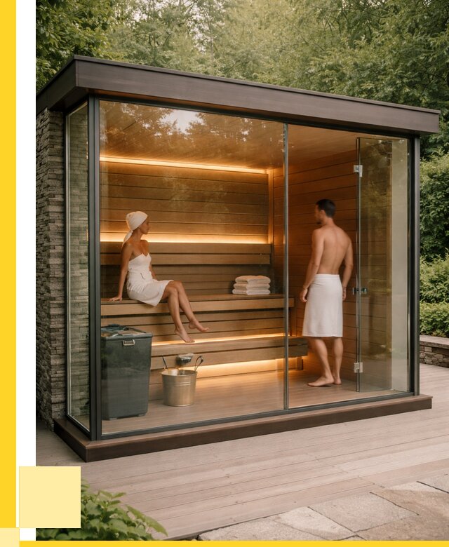 Сауна стеклянная и двери для сауны в Междуреченске от 252625 р. | ЭриданМжд