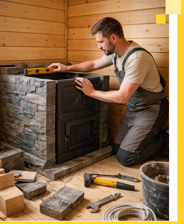 Производство и установка печей для саун под ключ в Междуреченске