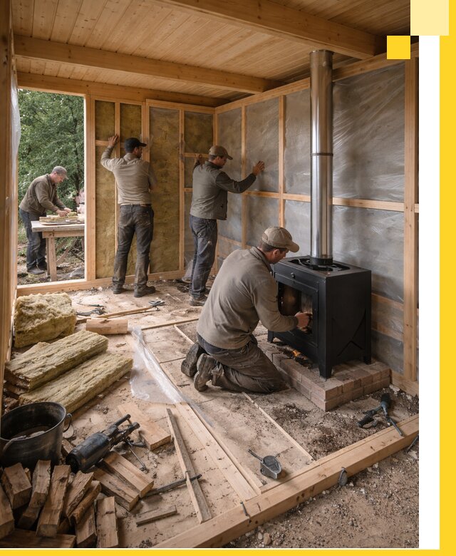 Профессиональный монтаж бань под ключ в Междуреченске для дома