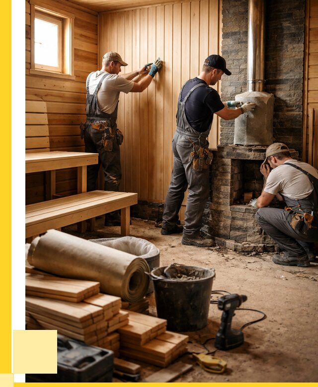 Ремонт бань под ключ в Междуреченске от 45473 р. | ЭриданМжд