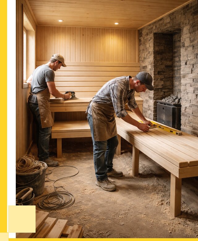 Отделка бани в Междуреченске: внутренняя отделка от 3032 р. | ЭриданМжд