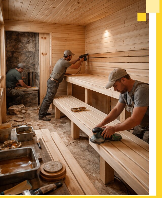 Профессиональная отделка бань в Междуреченске под ключ, с гарантией