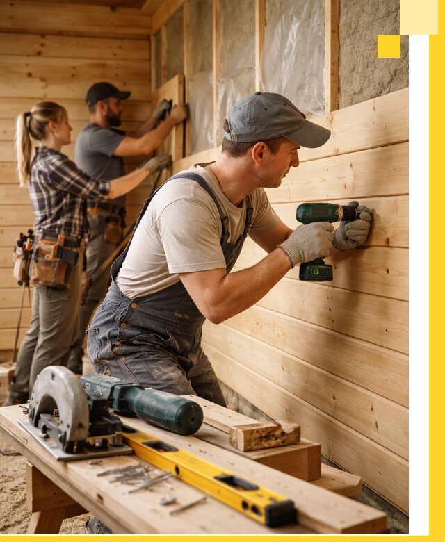 Обшивка бань под ключ в Междуреченске: отделка стен и потолков