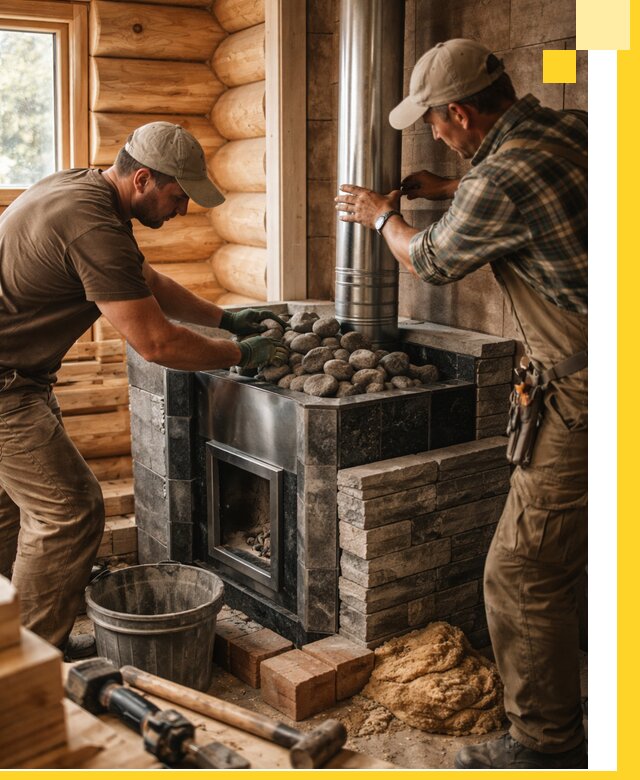 Строительство и отделка русских бань под ключ в Междуреченске