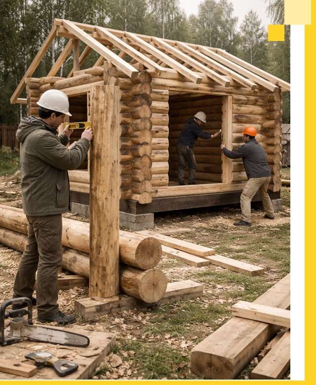 Строительство бань для дачи под ключ в Междуреченске с доставкой и монтажом