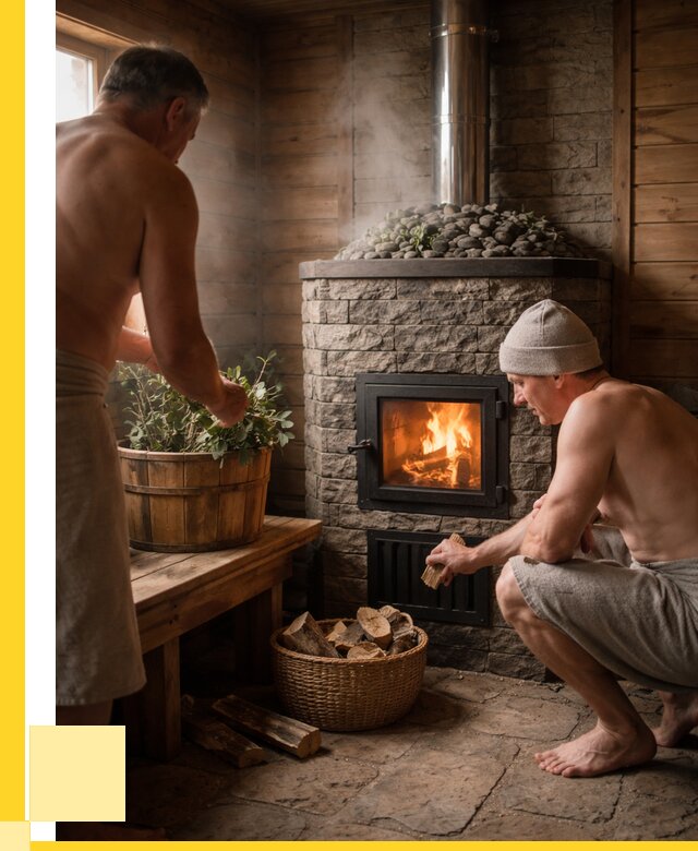 Банные печи под ключ в Междуреченске от 45473 р. | ЭриданМжд кирпичная