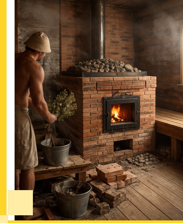 Кирпичные банные печи в Междуреченске от 90945 р. | ЭриданМжд