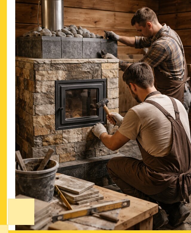 Облицовка банной печи в Междуреченске от 15158 р. | ЭриданМжд