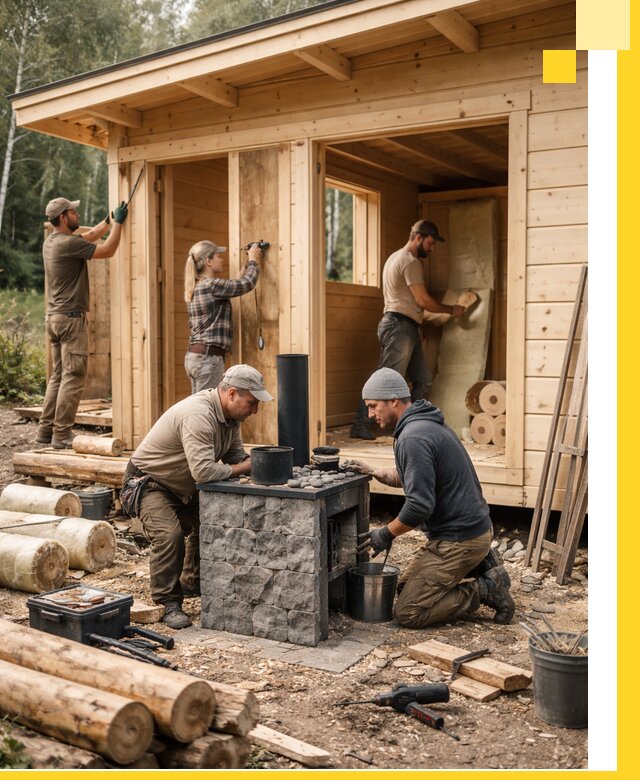 Купить баню под ключ в Междуреченске строительство монтаж отделка