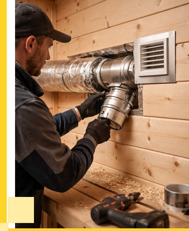 Монтаж вентиляции бани в Междуреченске от 12126 р. | ЭриданМжд