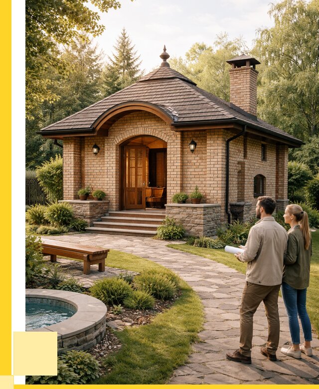 Проект кирпичной бани в Междуреченске от 30315 р. | ЭриданМжд