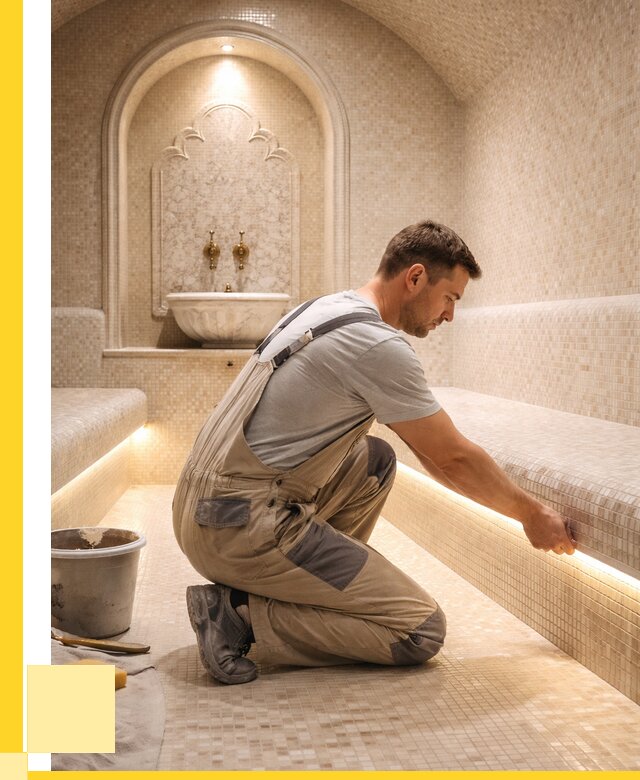 Отделка хамамов под ключ в Междуреченске от 5558 р. | ЭриданМжд