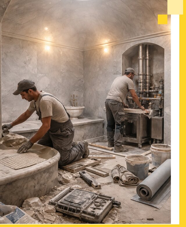 Строительство турецких бань хаммам под ключ в Междуреченске