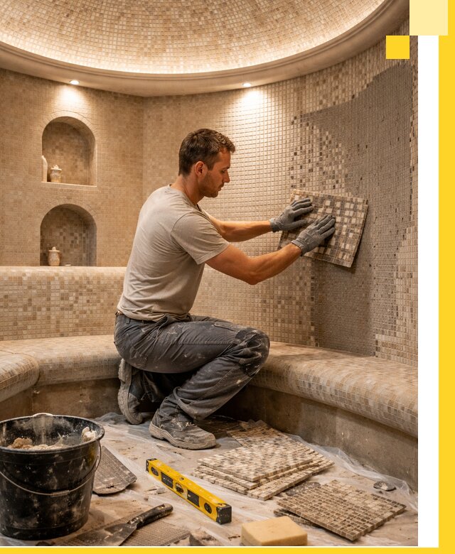 Устройство и монтаж домашнего хамама под ключ в Междуреченске